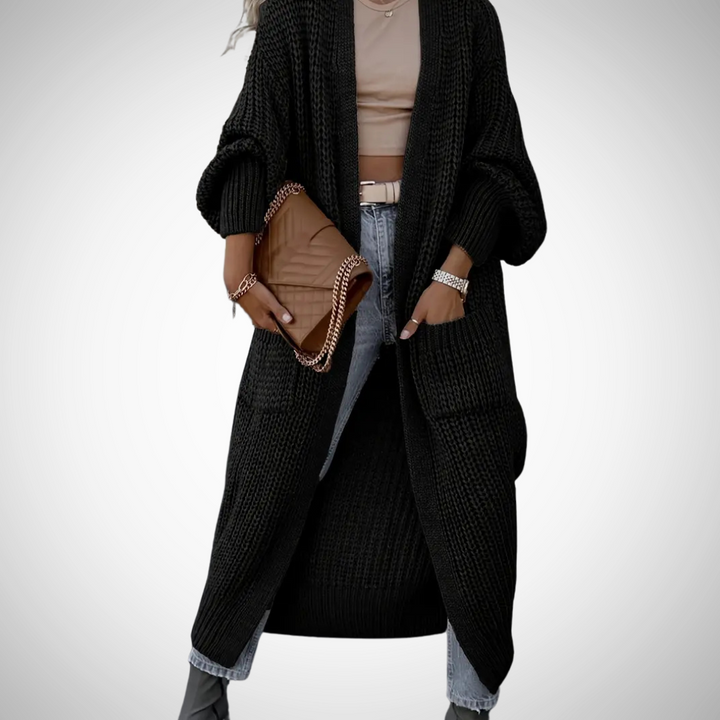 Erlinda | Lange gebreide cardigan voor dames