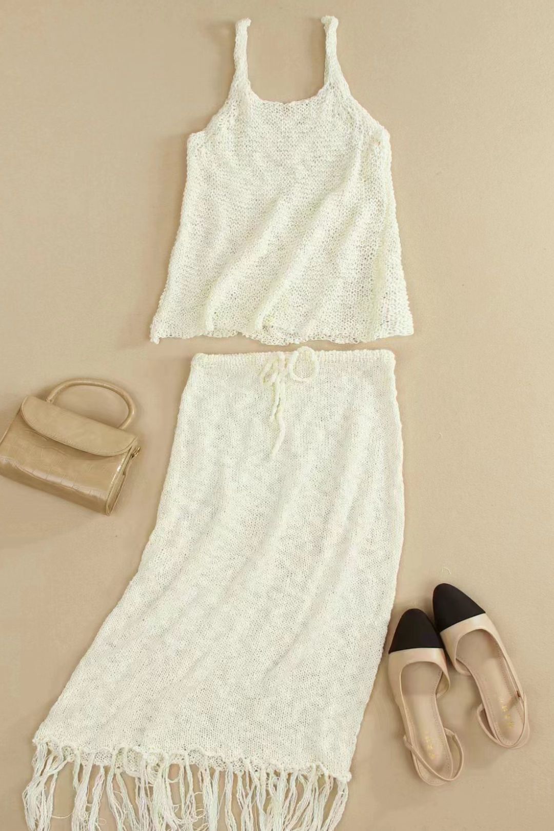 Luna - Dames Boho Gehaakte Set - Uniek Design met Bohemian Flair