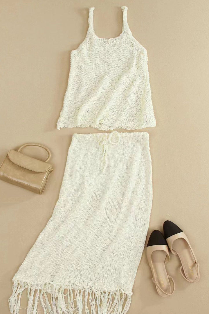 Luna - Dames Boho Gehaakte Set - Uniek Design met Bohemian Flair