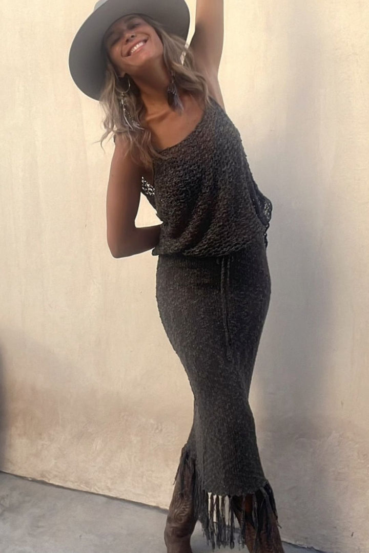 Luna - Dames Boho Gehaakte Set - Uniek Design met Bohemian Flair