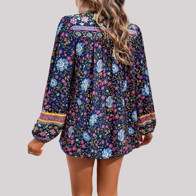 Isabeau - Dames Bohemian Blouse - Paisleypatroon voor een Unieke Stijl