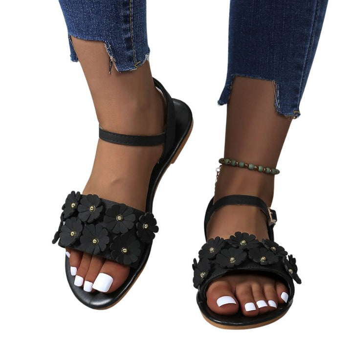Amber - Dames Bloemen Sandalen