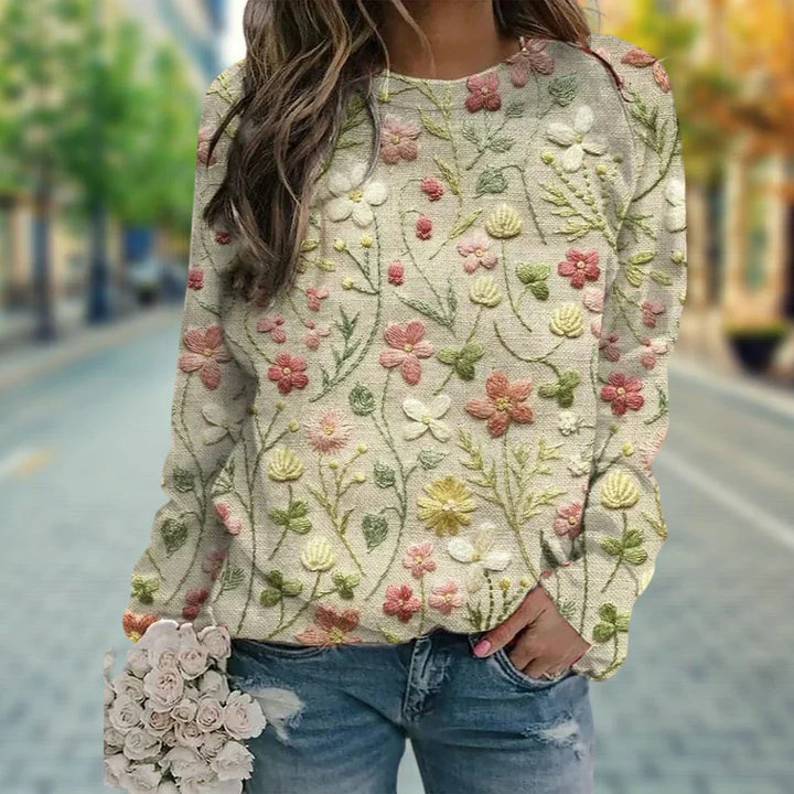 Ruby | Geborduurde sweater voor dames