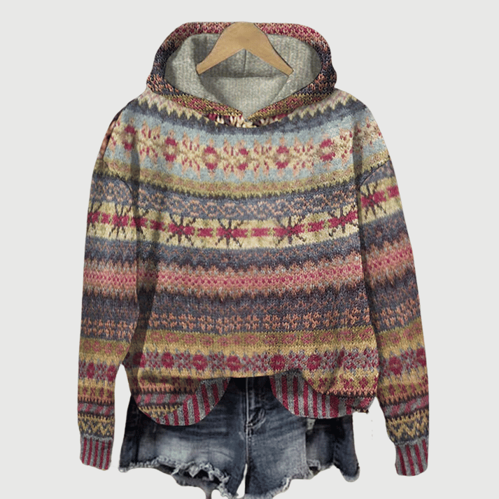 Avril | Herfst en winter trui voor dames met Noors patroonontwerp