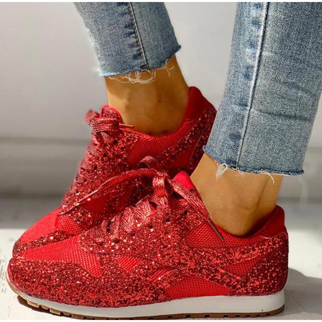 Lily Dames Glitter Sneakers - Sprankelende en Modieuze Sneakers
