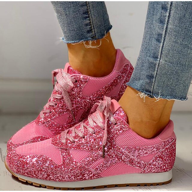Lily Dames Glitter Sneakers - Sprankelende en Modieuze Sneakers