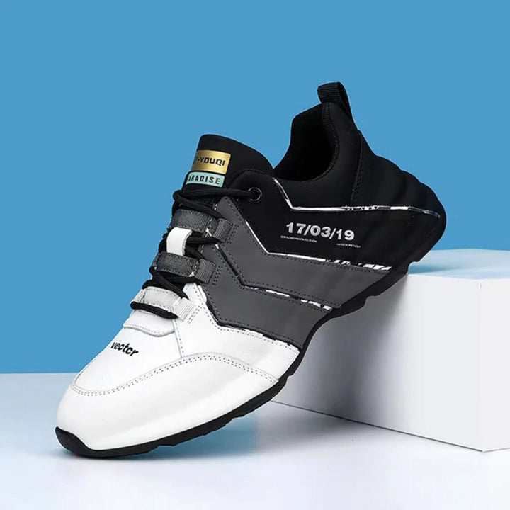 Robert | Lichtgewicht ademende PU herfstsneakers voor heren met sportief meerkleurig design