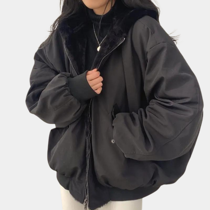 Livia - Winterjas met Capuchon voor Dames - Stijl en Warmte voor de Koude Dagen