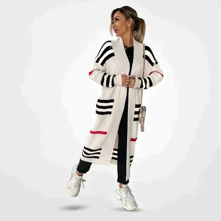 Lois | Lang gebreid vest voor dames