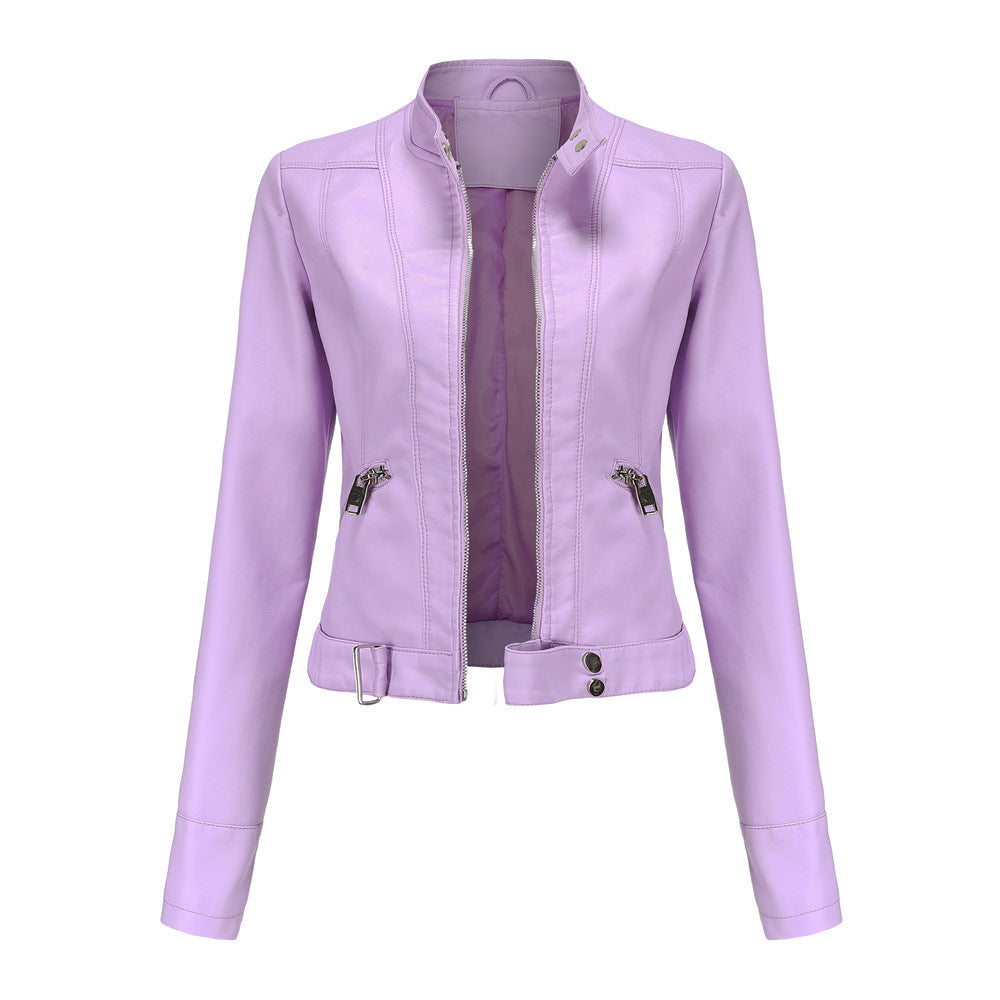 Amélie | Elegante leren jas voor dames met tijdloos design