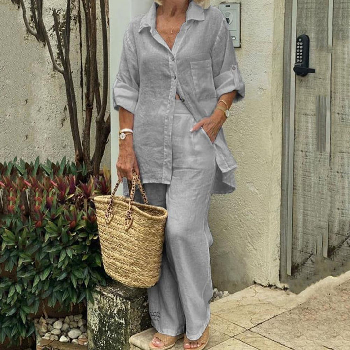 Lotte - Dames Blouse en Broek Set - Losvallend voor een Casual Stijl