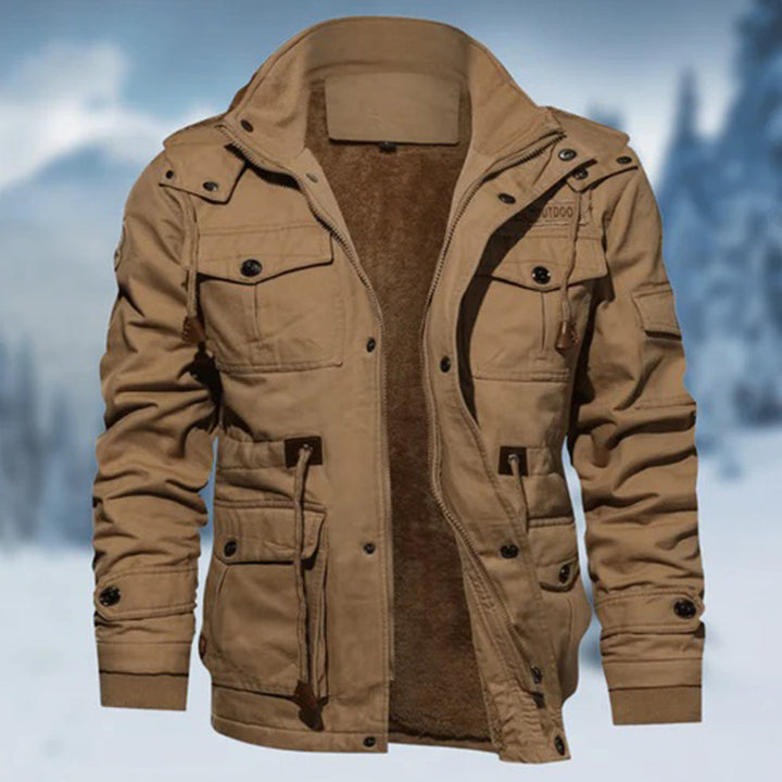 Lorenzo | Waterafstotende winddichte winterjas voor heren met robuust utility-design