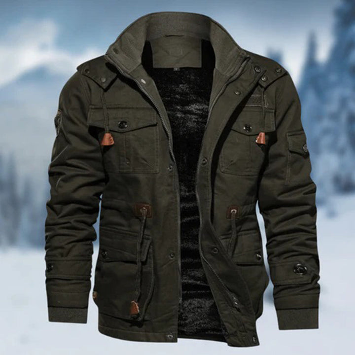 Lorenzo | Waterafstotende winddichte winterjas voor heren met robuust utility-design