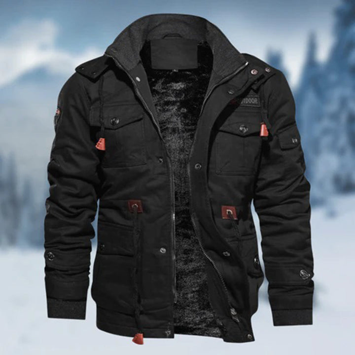 Lorenzo | Waterafstotende winddichte winterjas voor heren met robuust utility-design