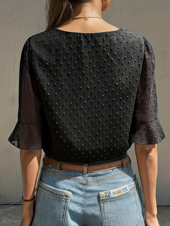 Nina - Dames Blouse - Losse Pasvorm van Chiffon