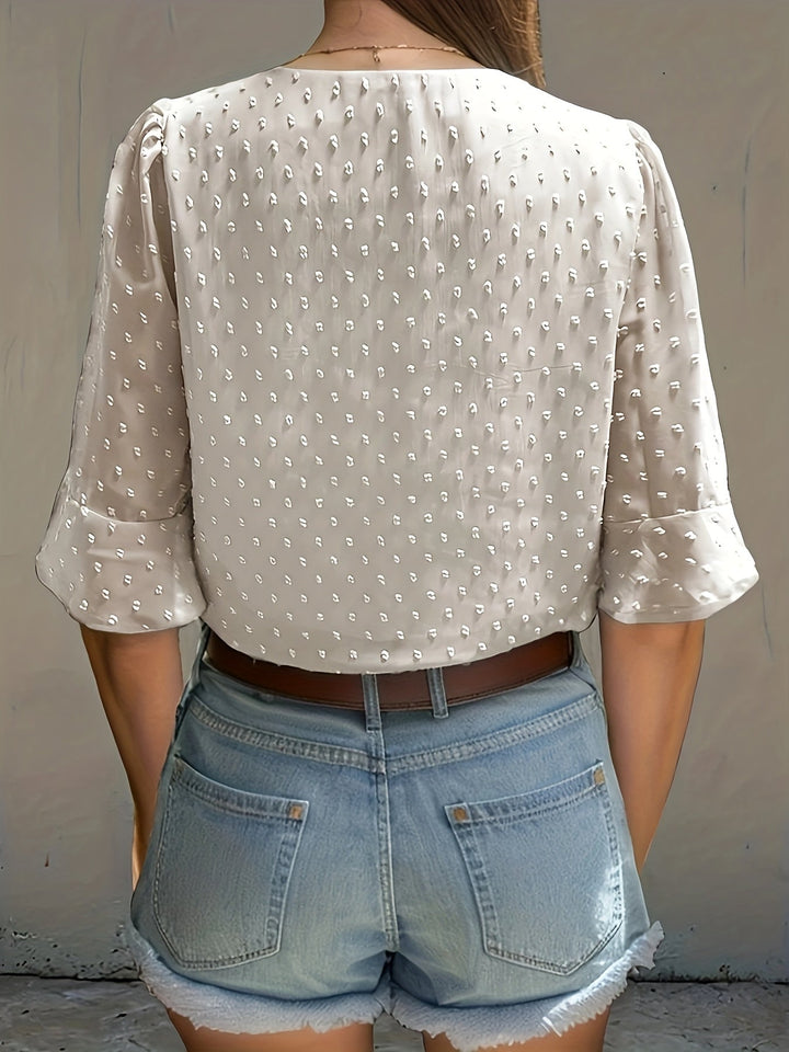 Nina - Dames Blouse - Losse Pasvorm van Chiffon