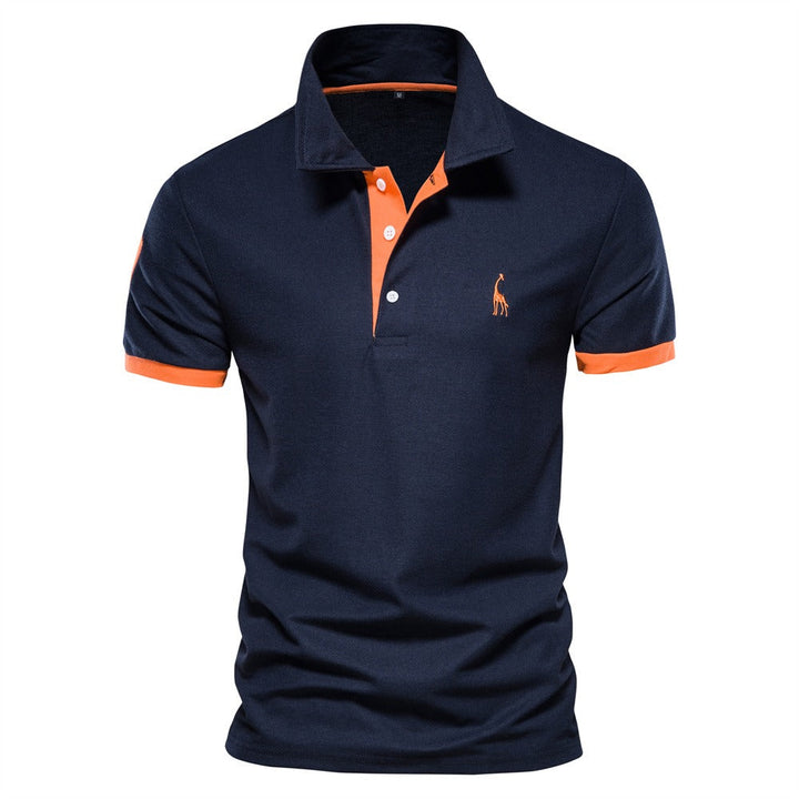 Heren polo effen – Ademend en stijlvol poloshirt met kleuraccenten voor een verzorgde zomerse look