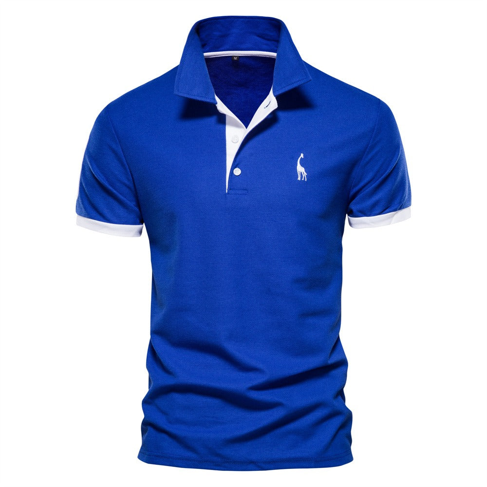 Heren polo effen – Ademend en stijlvol poloshirt met kleuraccenten voor een verzorgde zomerse look