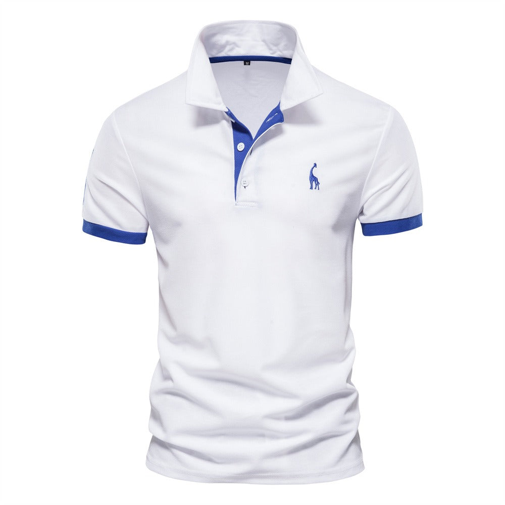 Heren polo effen – Ademend en stijlvol poloshirt met kleuraccenten voor een verzorgde zomerse look