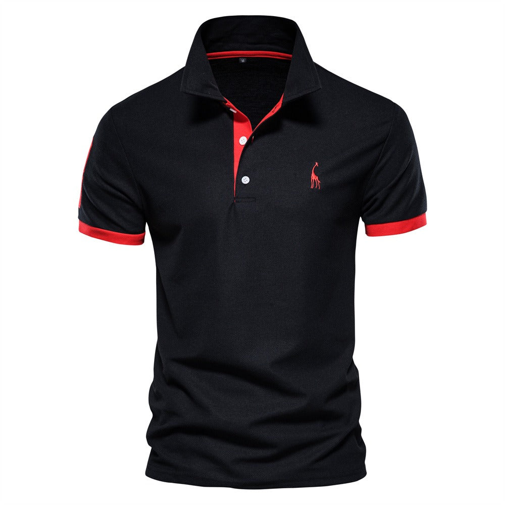 Heren polo effen – Ademend en stijlvol poloshirt met kleuraccenten voor een verzorgde zomerse look