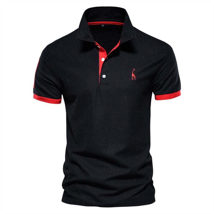 Heren polo effen – Ademend en stijlvol poloshirt met kleuraccenten voor een verzorgde zomerse look