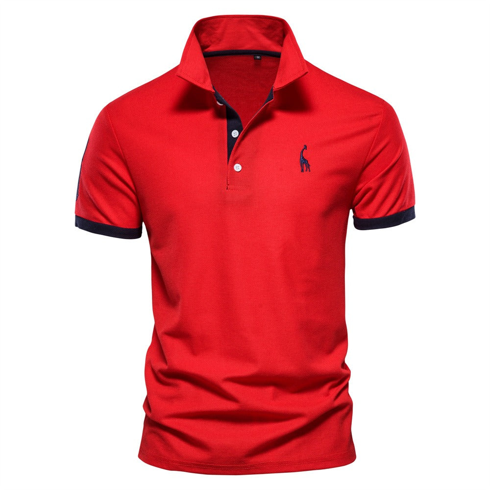 Heren polo effen – Ademend en stijlvol poloshirt met kleuraccenten voor een verzorgde zomerse look