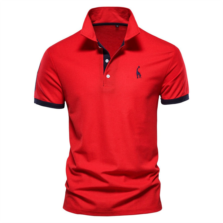 Heren polo effen – Ademend en stijlvol poloshirt met kleuraccenten voor een verzorgde zomerse look
