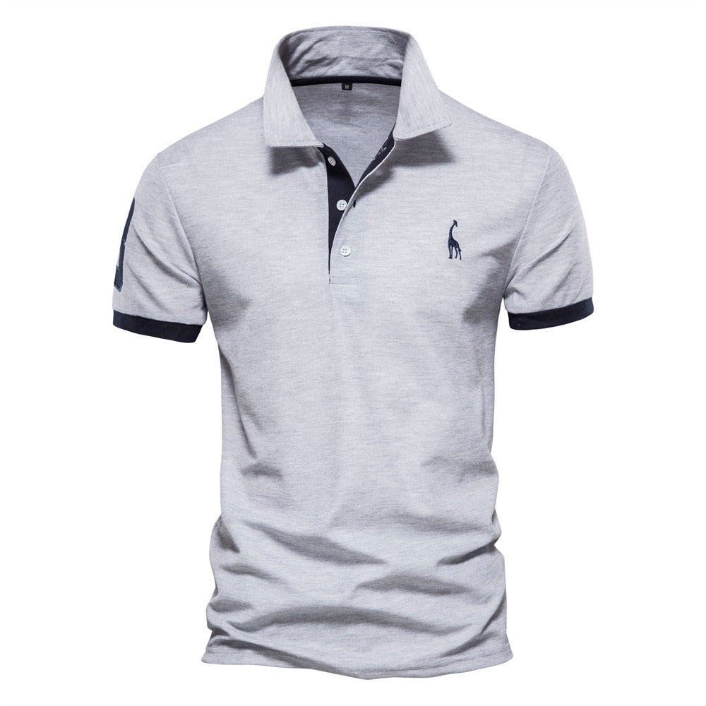 Heren polo effen – Ademend en stijlvol poloshirt met kleuraccenten voor een verzorgde zomerse look