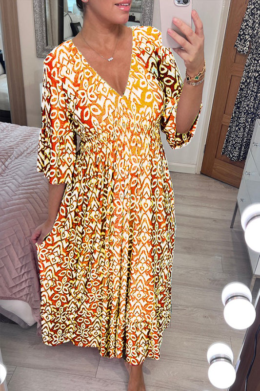 Isabeau - Dames Maxi Jurk met V-Hals