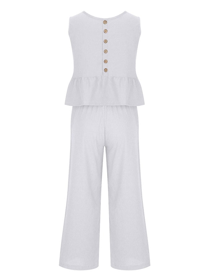 Lize - Dames Elegante Set - Tweedelige Outfit met Ruches Details