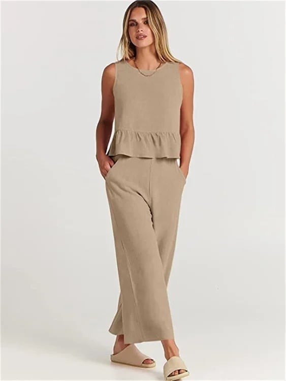 Yara - Dames Zomers Tweedelige Set - Fris en Elegant voor Zonnige Dagen
