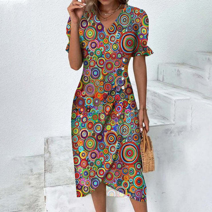 Zomerjurk voor dames met flatterende pasvorm en speelse prints