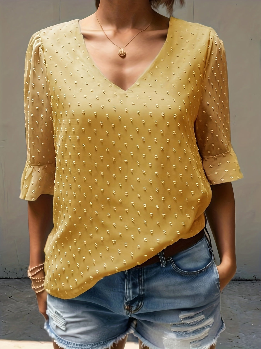 Nina - Dames Blouse - Losse Pasvorm van Chiffon