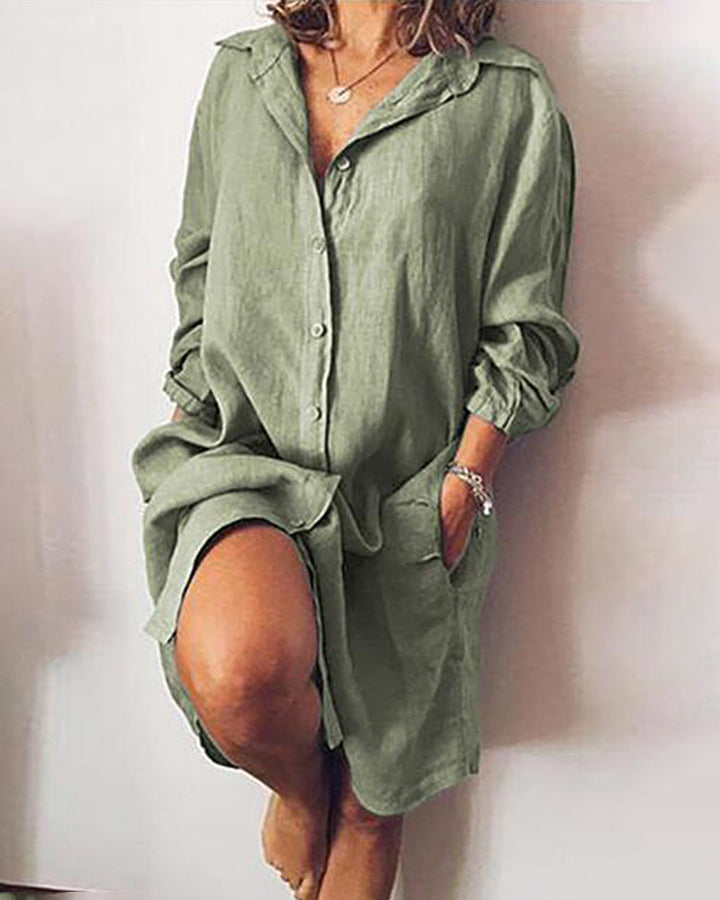 Nienke - Dames Midi-jurk - Losvallend en comfortabel