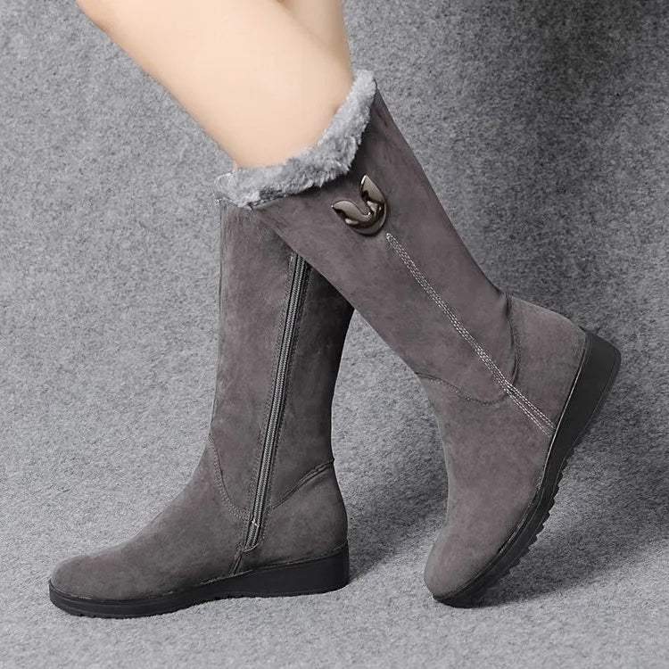 Nina - Halfhoge Winterlaarzen - Warm & Stijlvol