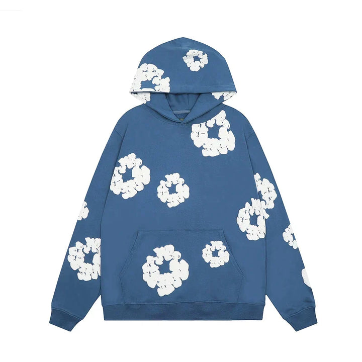 Heren hoodie met denim look – Warme en stijlvolle hoodie met moderne denim details