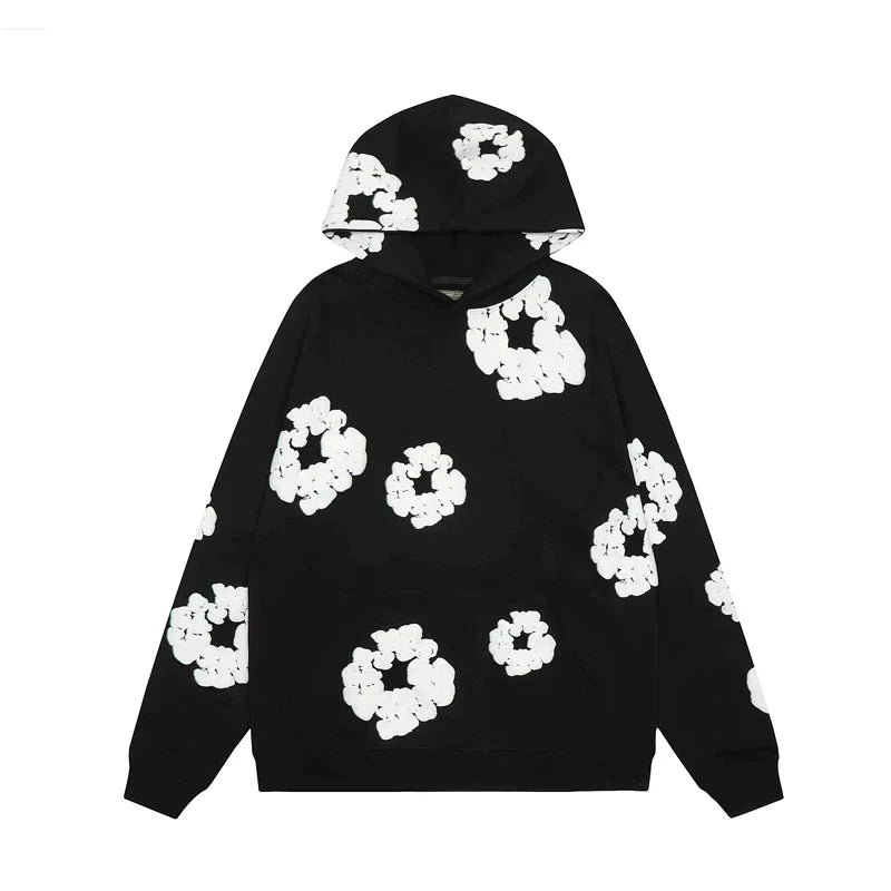 Heren hoodie met denim look – Warme en stijlvolle hoodie met moderne denim details