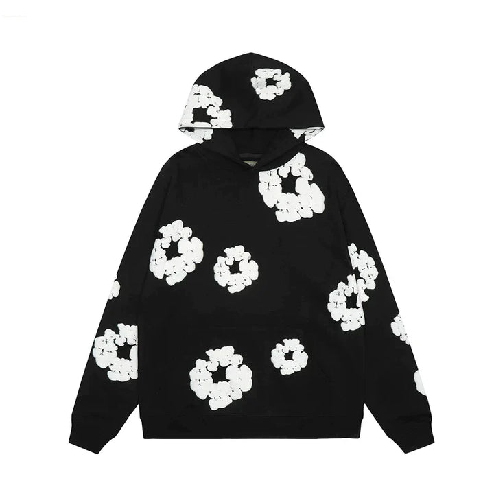 Heren hoodie met denim look – Warme en stijlvolle hoodie met moderne denim details