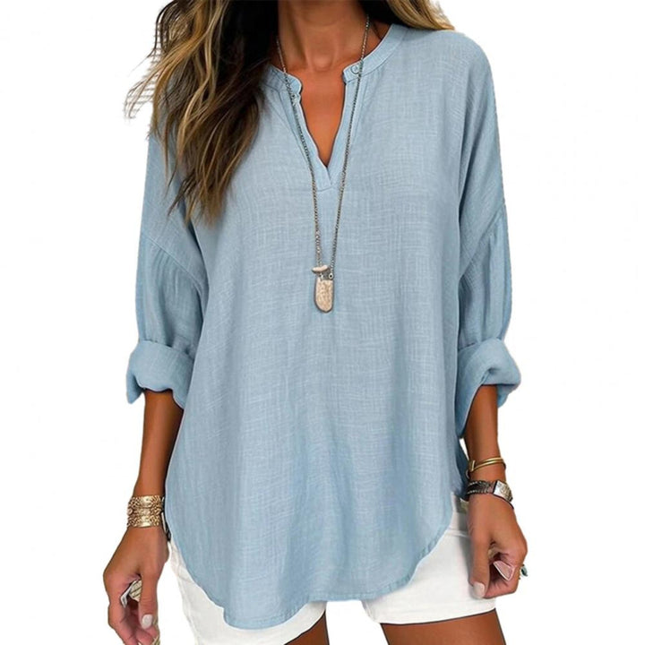 Sienna - Dames Linnen Blouse - Stijlvol en Comfortabel