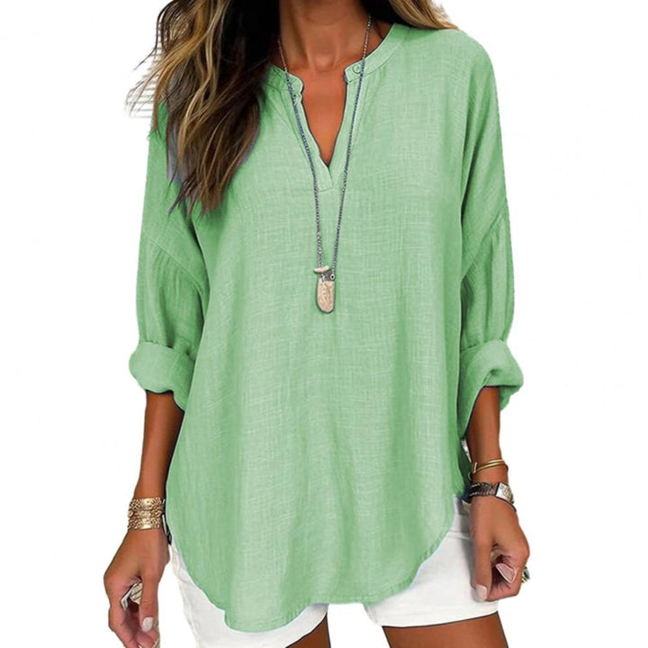 Sienna - Dames Linnen Blouse - Stijlvol en Comfortabel