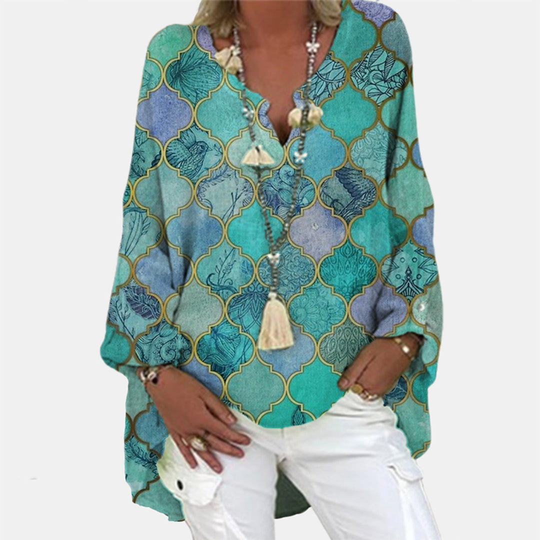 Valerie - Dames Linnen Blouse - Stijlvol Ontwerp met Comfortabele Pasvorm