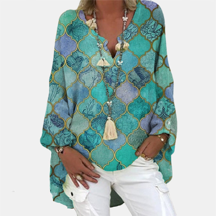 Valerie - Dames Linnen Blouse - Stijlvol Ontwerp met Comfortabele Pasvorm