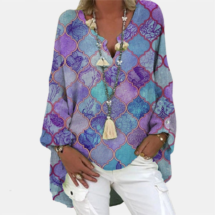 Valerie - Dames Linnen Blouse - Stijlvol Ontwerp met Comfortabele Pasvorm