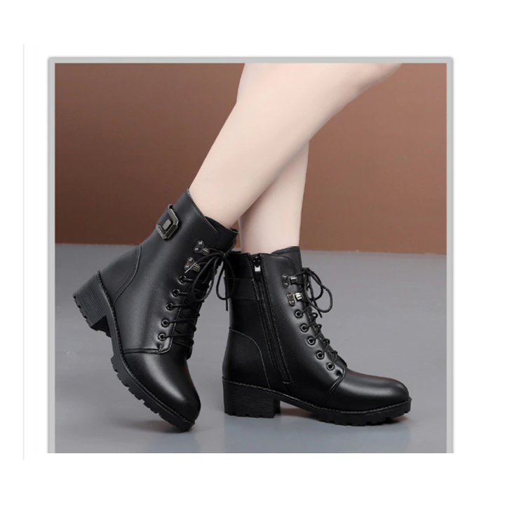 Ivy - Stoere Dameslaarzen - Wol van Binnen, Warm & Comfortabel