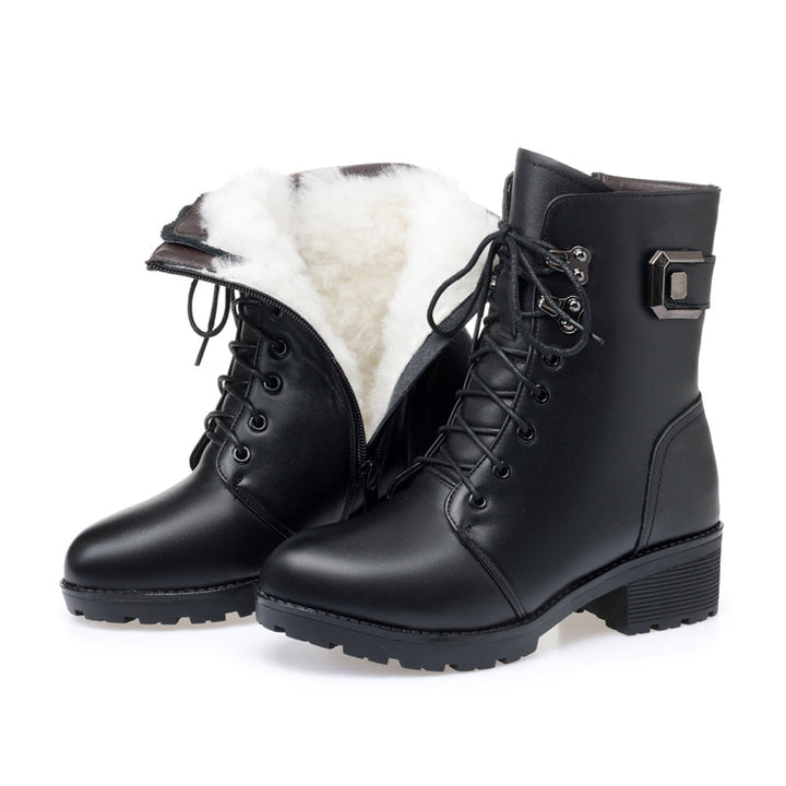 Ivy - Stoere Dameslaarzen - Wol van Binnen, Warm & Comfortabel