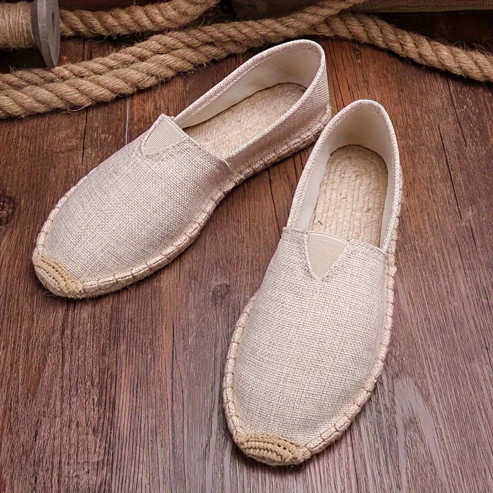 Heren espadrille-loafers van canvas – licht, ademend en perfect voor de zomer