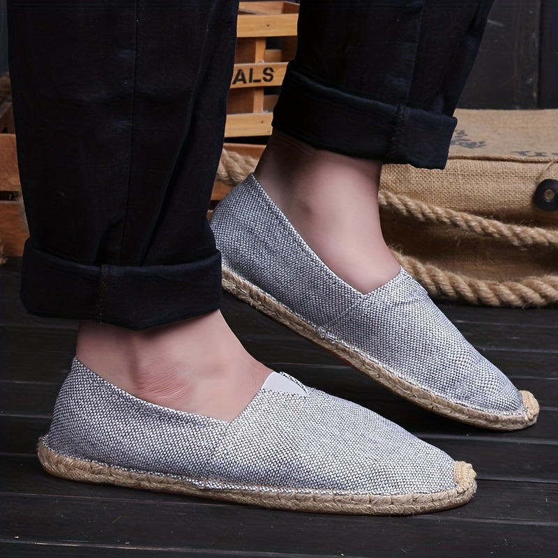 Heren espadrille-loafers van canvas – licht, ademend en perfect voor de zomer