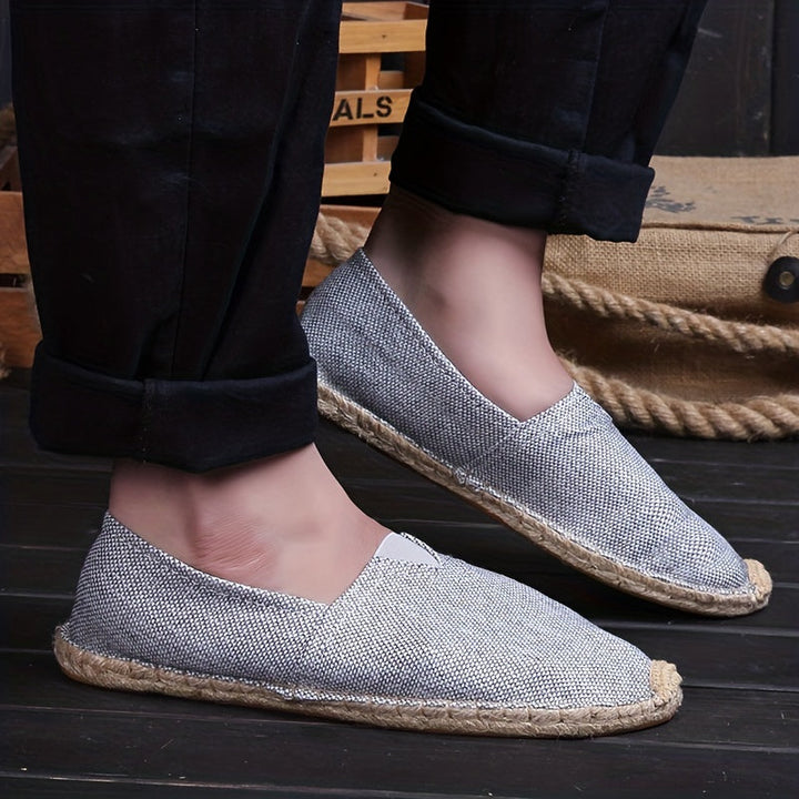 Heren espadrille-loafers van canvas – licht, ademend en perfect voor de zomer