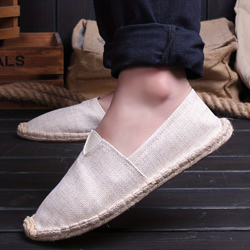 Heren espadrille-loafers van canvas – licht, ademend en perfect voor de zomer