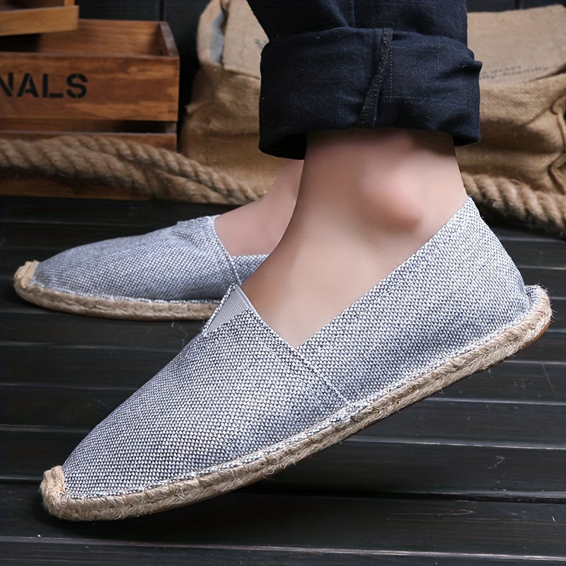 Heren espadrille-loafers van canvas – licht, ademend en perfect voor de zomer